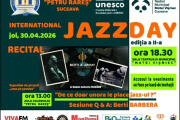Ziua internațională a jazzului, sărbătorită la Colegiul Național „Petru Rareș” Suceava