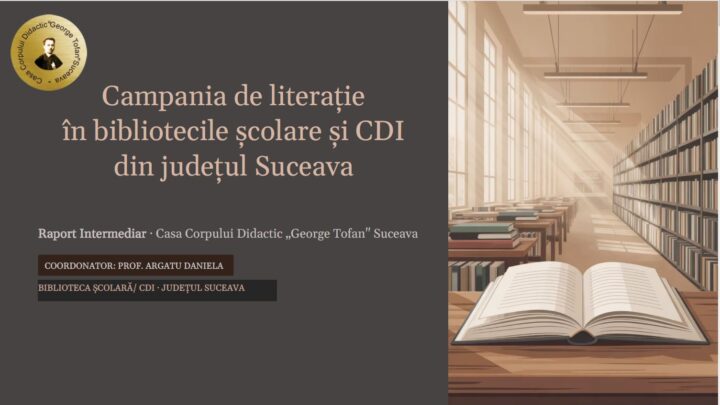Casa Corpului Didactic „George Tofan” marchează Ziua cărții și a bibliotecarului român