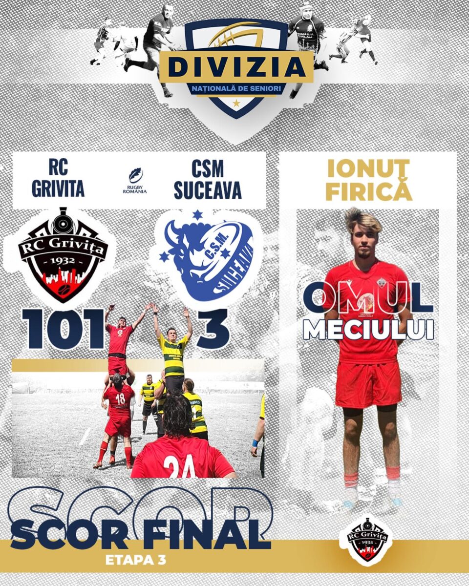 Înfrângere rușinoasă pentru echipa de rugby a Sucevei