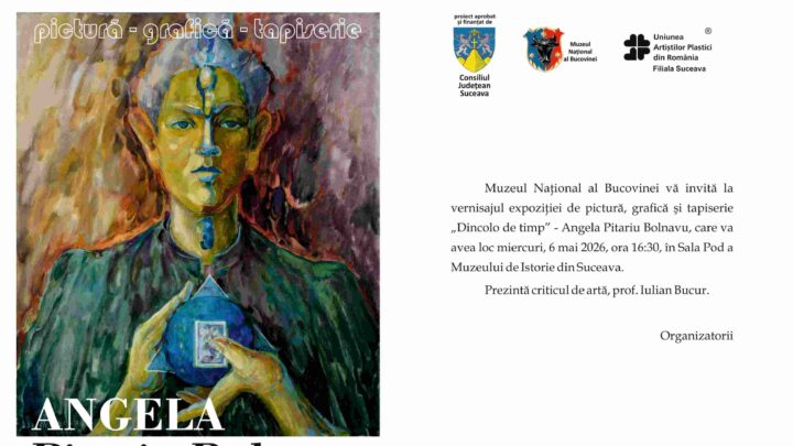Expoziția retrospectivă „Dincolo de timp”, dedicată artistei Angela Pitariu Bolnavu, la Muzeul de Istorie Suceava