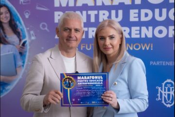 Virgil Ianțu, Ambasador al Maratonului pentru Educație Antreprenorială, cu președinta CONAF sucursala Suceava - Iulia Mândruță