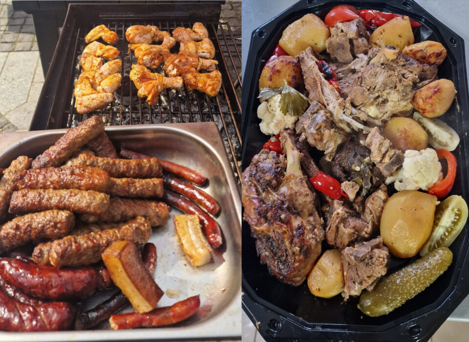 ”Meniu muncitoresc”, cu mici și cârnăciori la grătar, la ”Ceaunul Răzeșilor”