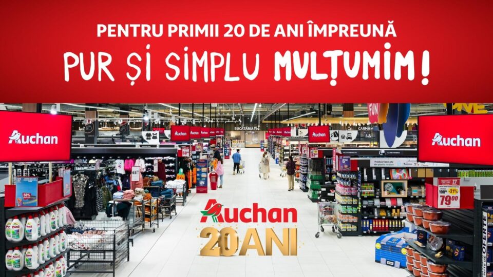 Auchan România la 20 de ani: un retailer multiformat cu peste 500 de magazine, prezent în toată țara