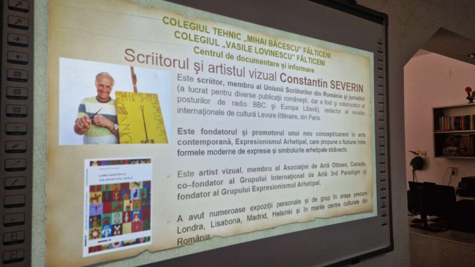 Lansarea cărții „Lumea arhetipală”, purtând semnătura cunoscutului artist și om de litere Constantin Severin