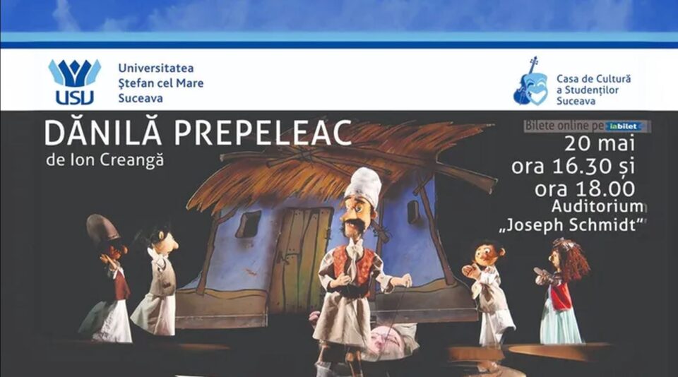 Teatru pentru copii: „Dănilă Prepeleac”, la Auditorium Joseph Schmidt – USV