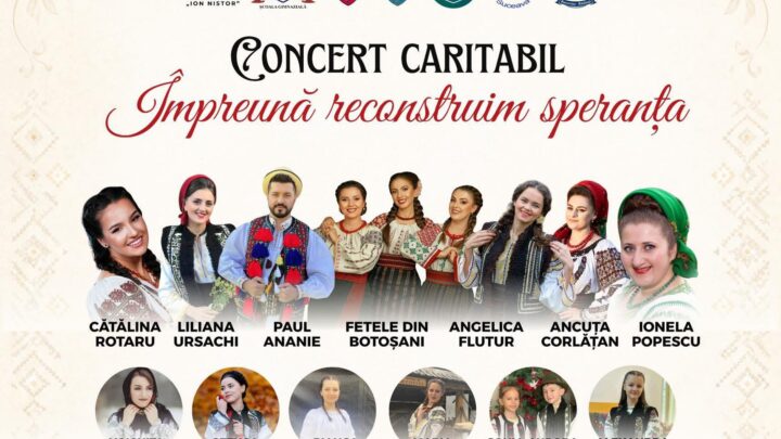 „Împreună reconstruim speranța”, concert caritabil la Vicovu de Sus