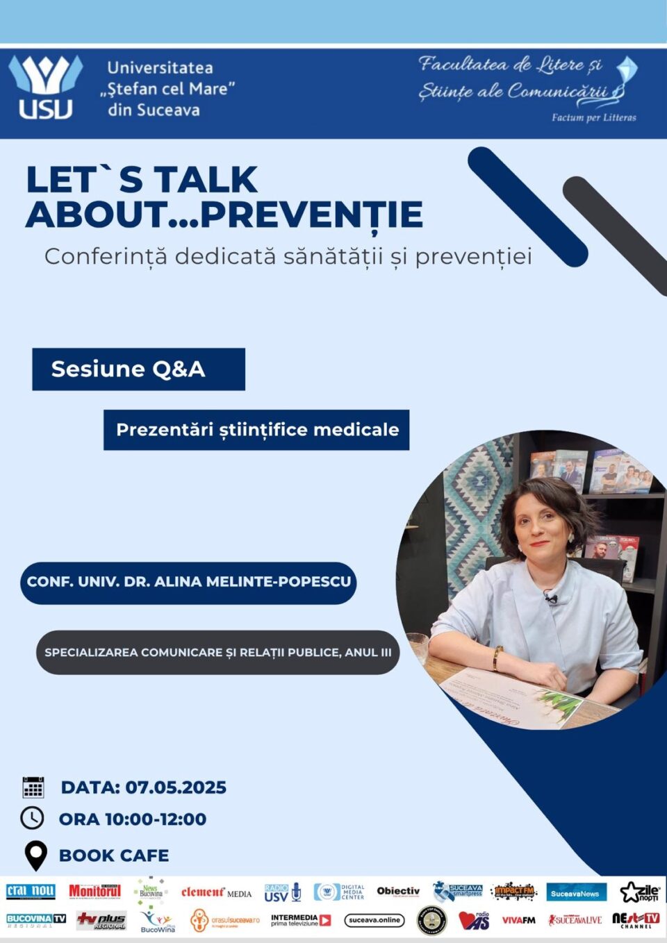 Conferință dedicată sănătății şi prevenției, organizată de studenții USV