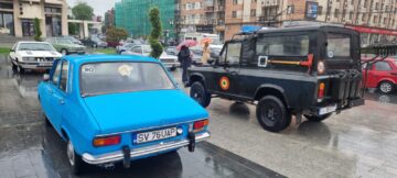 În jur de 120 de mașini retro vor putea fi admirate în centrul Sucevei, multe din acestea vehicule rare și cu vechime de peste jumătate de secol