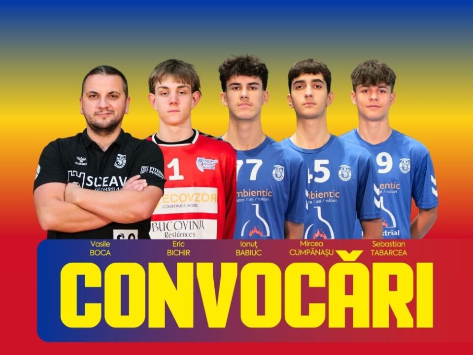 Reprezentativa de cadeți a României se bazează pe cinci suceveni