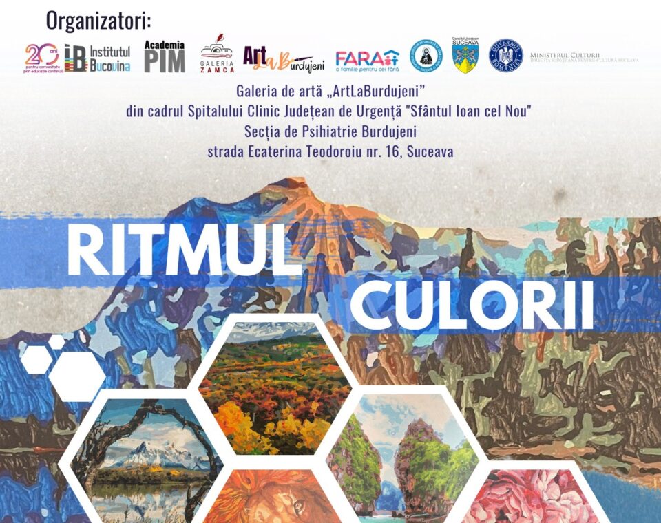 „Ritmul culorii”, expoziție de pictură semnată de Florin Boca, la Galeria de artă „ArtLaBurdujeni”