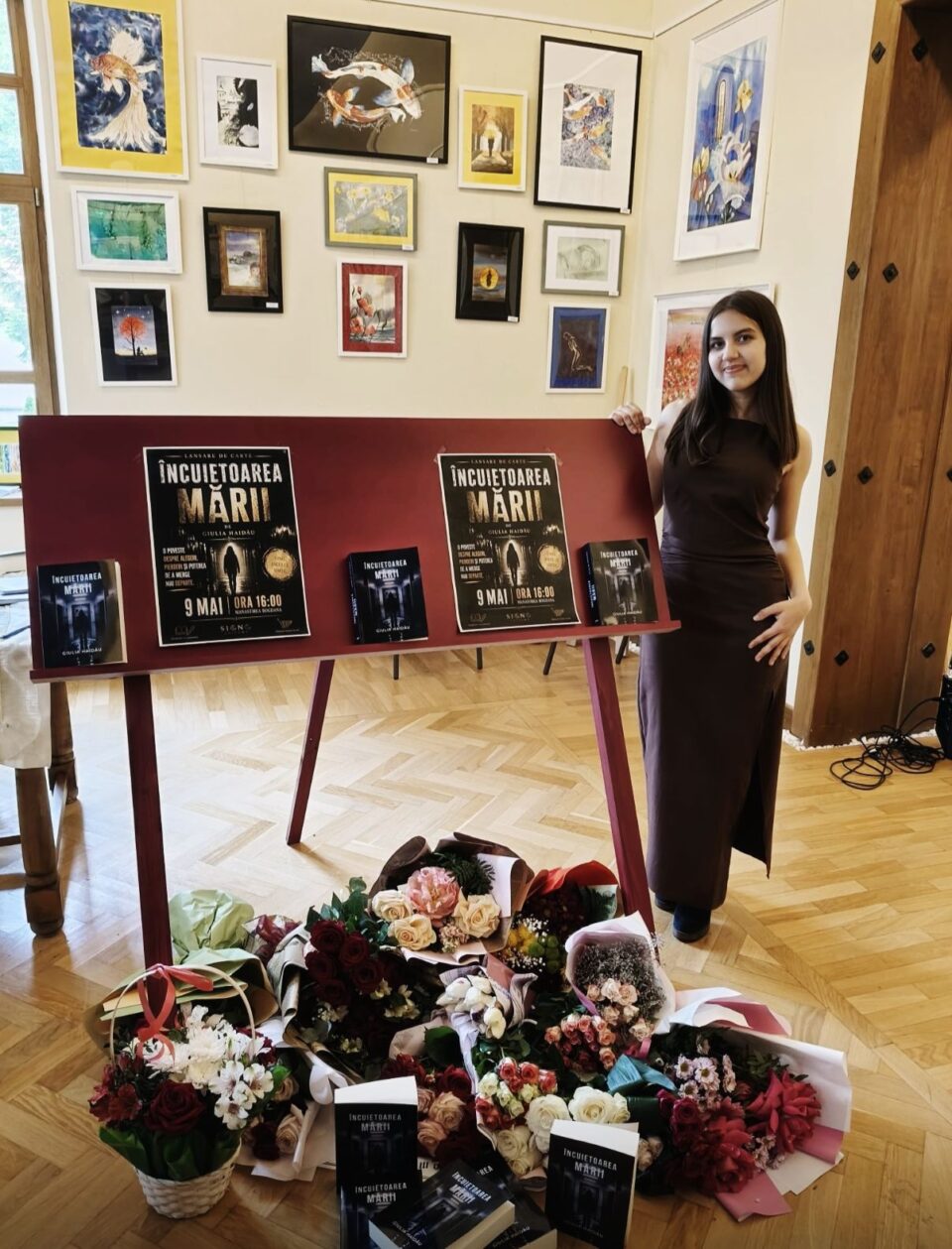 Giulia Haidău, elevă la Colegiul „Eudoxiu Hurmuzachi” Rădăuți, și-a făcut debutul literar cu romanul „Încuietoarea Mării”