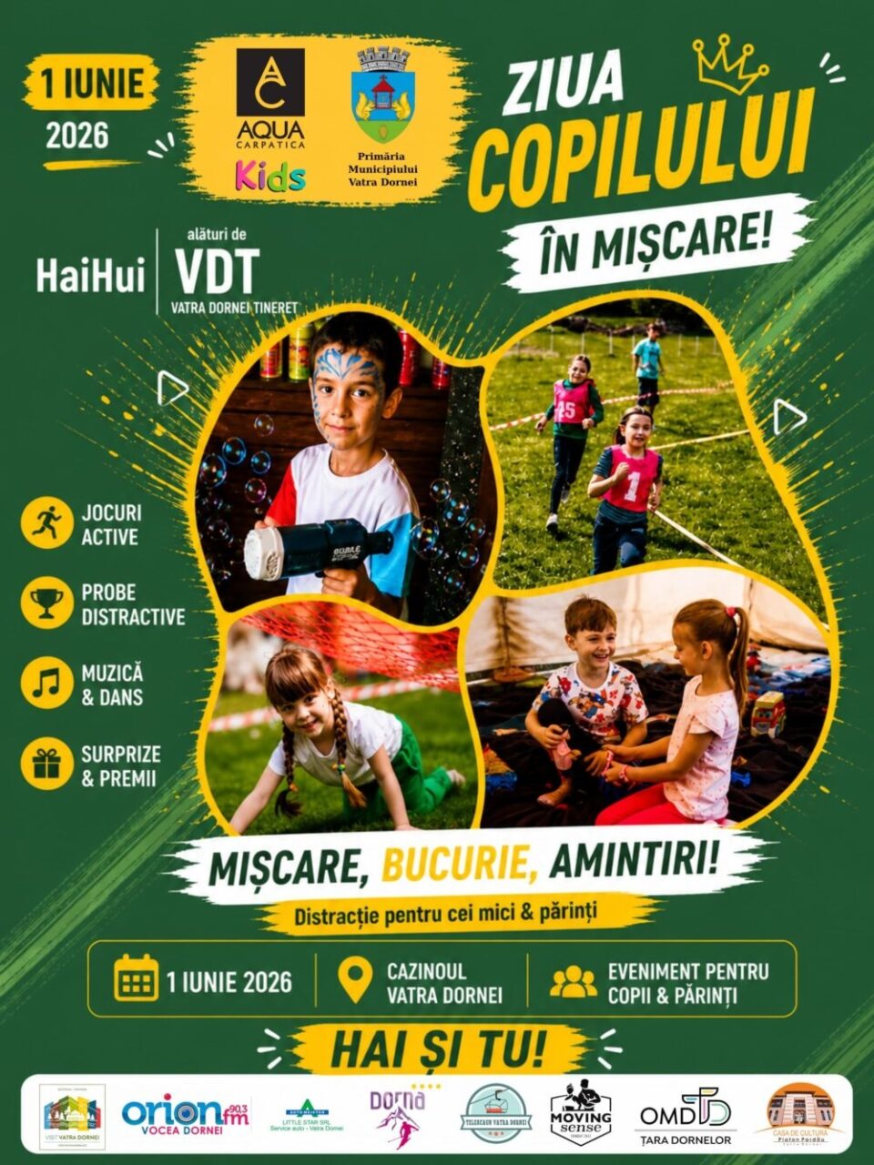 Un fost concurent Survivor vine la Vatra Dornei. Ziua Copilului va fi sărbătorită prin sport, aventură și activități educative Un fost concurent Survivor vine la Vatra Dornei. Ziua Copilului va fi sărbătorită prin sport, aventură și activități educative