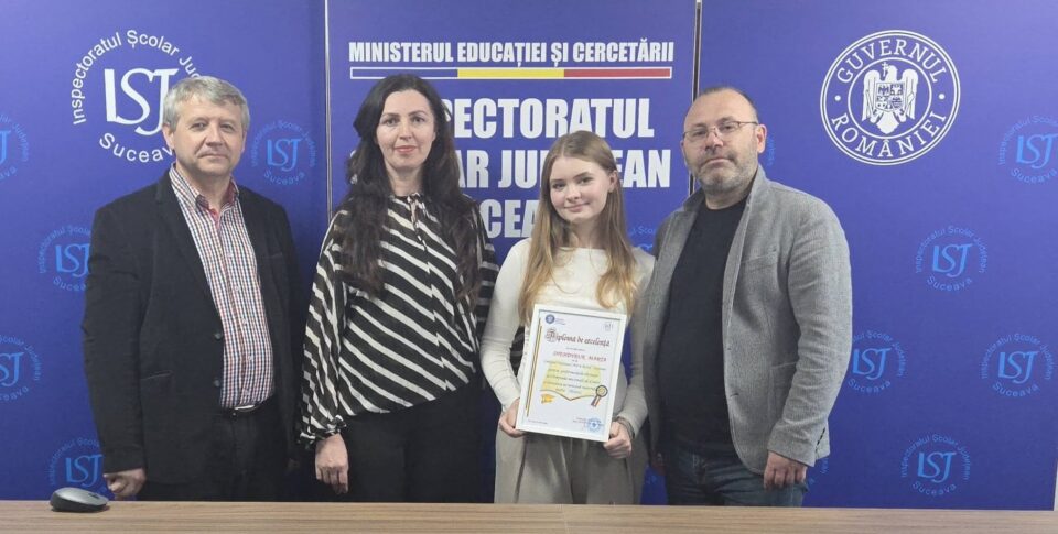 Marți, 12 mai, Marta a fost oaspete de onoare la sediul Inspectoratului Școlar Județean Suceava
