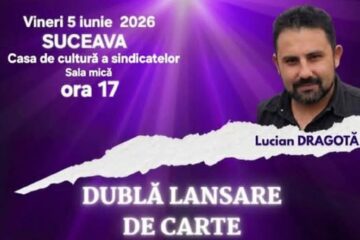 Lucian Dragotă lansează două cărți la Suceava