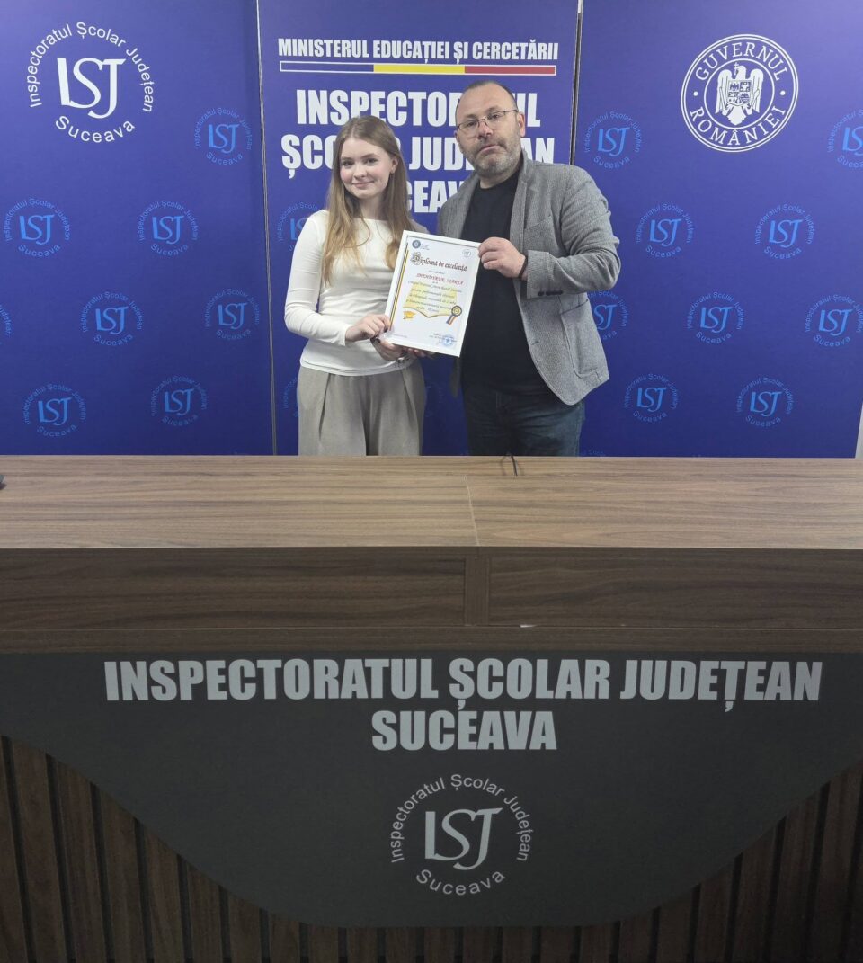 Marți, 12 mai, Marta a fost oaspete de onoare la sediul Inspectoratului Școlar Județean Suceava