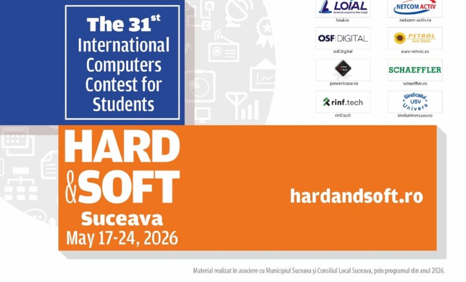 A XXXI-a ediție a Concursului internațional Hard&Soft va avea loc la USV