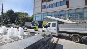 Restaurantul Union, amendat și rămas fără elementele de terasă depozitate lângă clădire