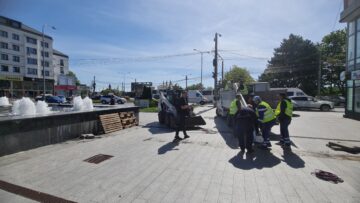 Restaurantul Union, amendat și rămas fără elementele de terasă depozitate lângă clădire