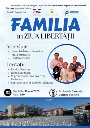 Amplă manifestare cultural-religioasă în centrul Sucevei, pentru susținerea unei familii care se luptă să-și recupereze doi copii