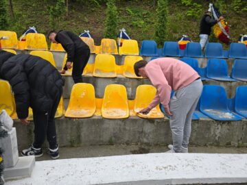 Lucrări de reparații și înfrumusețare la monumentul eroului Grosaru de la Păiseni