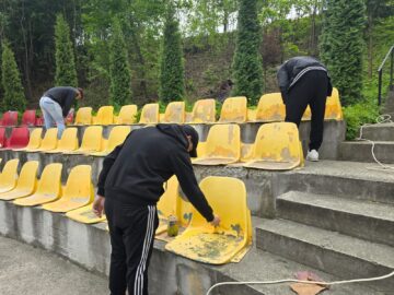 Lucrări de reparații și înfrumusețare la monumentul eroului Grosaru de la Păiseni