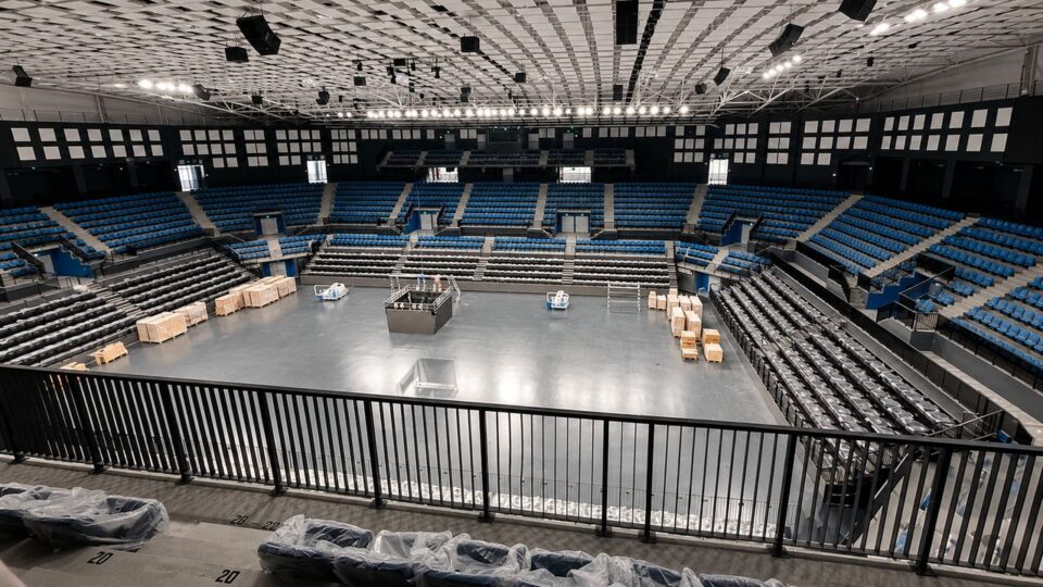 Sala Polivalentă Suceava, cea mai mare investiție de infrastructură sportivă din Moldova, este finalizată în proporție de 99% - foto Agenda Constructiilor