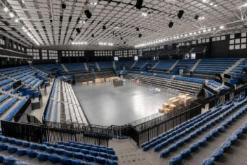 Sala Polivalentă Suceava, cea mai mare investiție de infrastructură sportivă din Moldova, este finalizată în proporție de 99% - foto Agenda Constructiilor