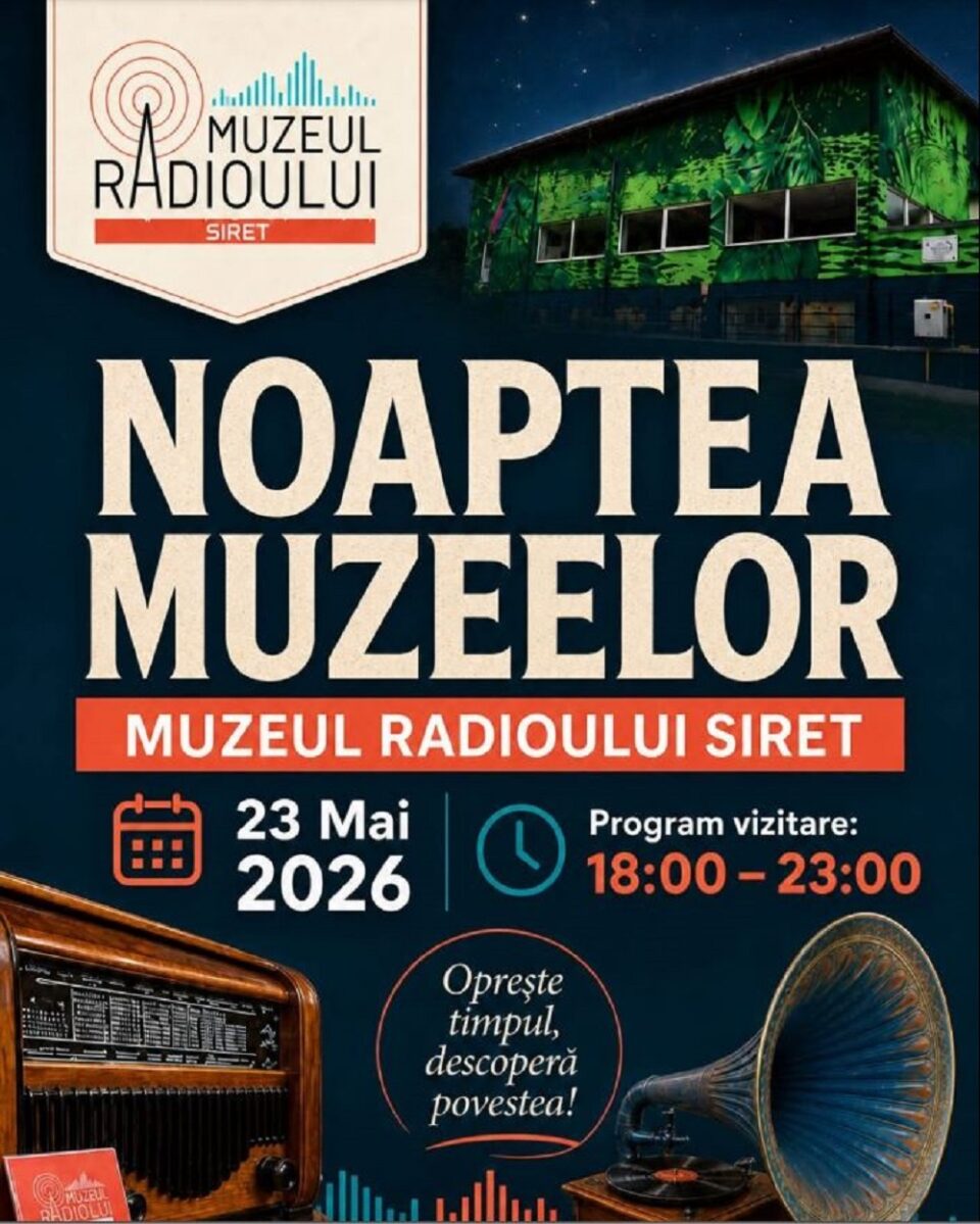 Noaptea Muzeelor la Muzeul Radioului Siret – acces gratuit