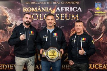 Ionuț Iftimoaie încadrat de promotorii Gabriel Georgescu și Cristi Varasciuc