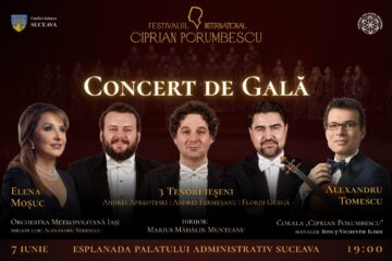Concertul de Gală al Festivalului Internațional „Ciprian Porumbescu”, pe esplanada Palatului Administrativ Suceava Concertul de Gală al Festivalului Internațional „Ciprian Porumbescu”, pe esplanada Palatului Administrativ Suceava