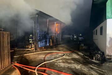 Panică, luni seară, după un incendiu la o anexă cu lemne a Mănăstirii Brădățel
