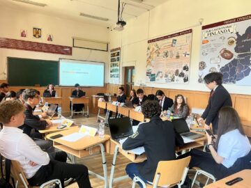 ONU și diplomația internațională simulate la Colegiul „Hurmuzachi” Rădăuți