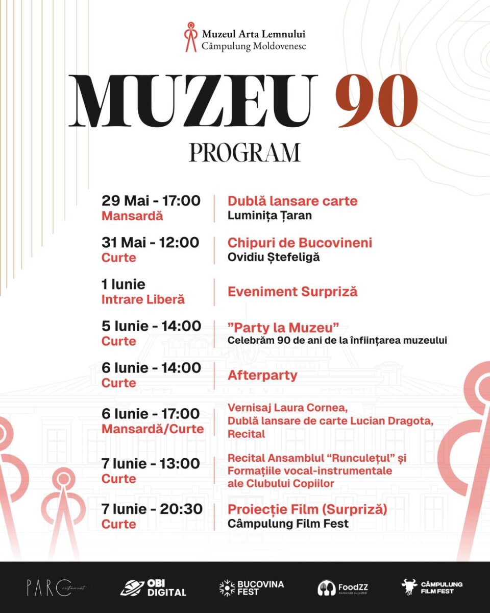 Activități culturale organizate la Muzeul Arta Lemnului, la împlinirea a 90 de ani