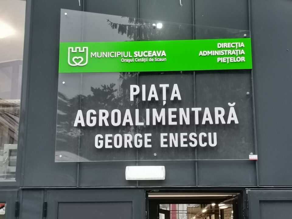 Piața agroalimentara George Enescu (Piata Mica), una dintre structurile care vor fi gestionate de Administrația Piețelor Suceava S.A.