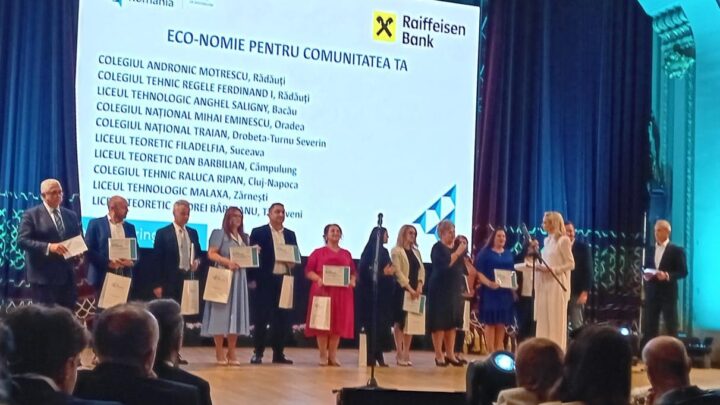 Două colegii din Rădăuți, premiate la Gala Junior Achievement de la Ateneul Român