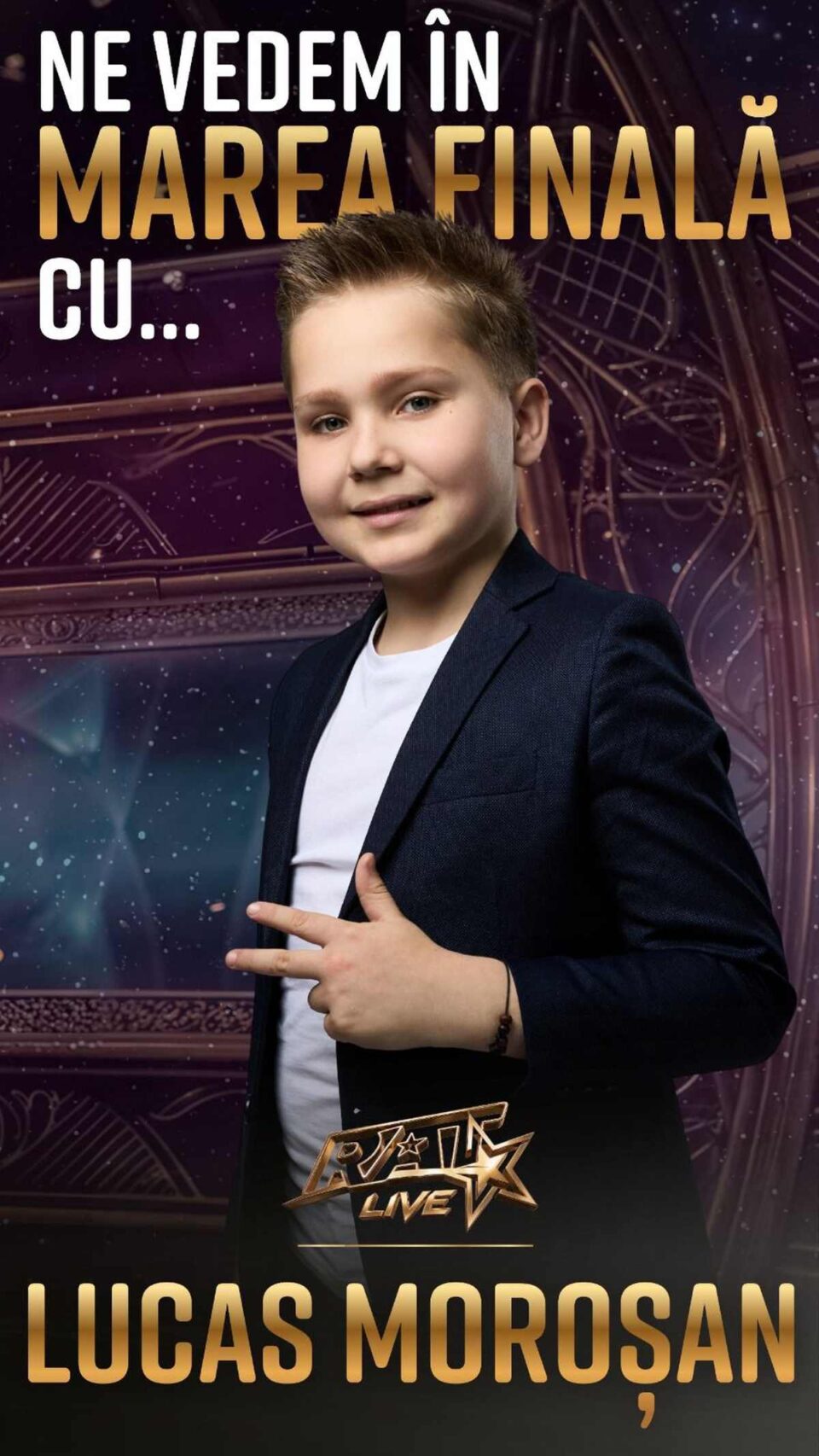 Suceveanul Lucas Moroșan, vineri, în finala live „Românii au talent”. El are nevoie de votul publicului!