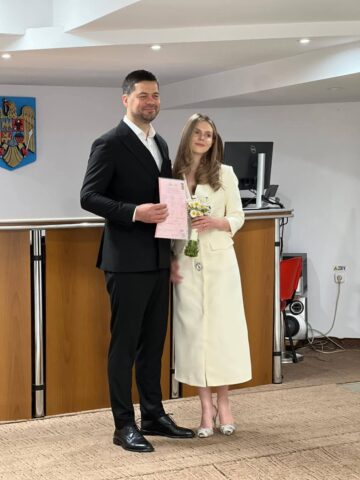 Cardiologul Paul Turcoman s-a căsătorit joi dimineaţă, la Primăria Suceava