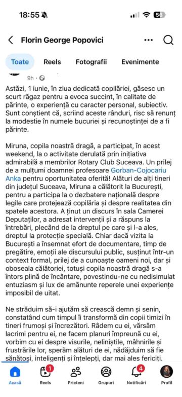 „Vocea tinerilor contează!” – 52 de elevi suceveni au dezbătut drepturi ale copilului la tribuna Camerei Deputaților