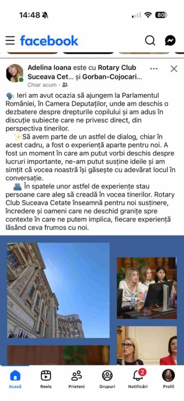 „Vocea tinerilor contează!” – 52 de elevi suceveni au dezbătut drepturi ale copilului la tribuna Camerei Deputaților