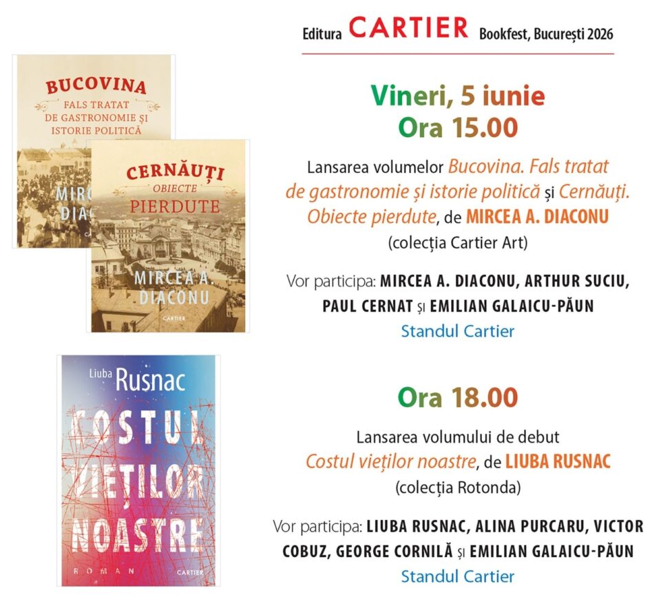 Bucovina și Cernăuțiul interbelic, în prim-plan la Bookfest, prin volumele scriitorului și profesorului Mircea A. Diaconu
