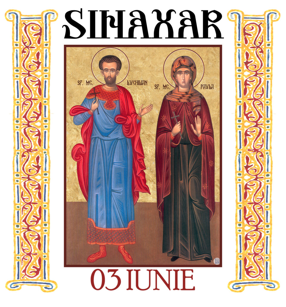 Sinaxar 3 iunie 2026
