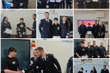 Șase adolescenți care au contribuit la prinderea unui individ care a tâlhărit o femeie de 80 de ani, premiați de polițiști