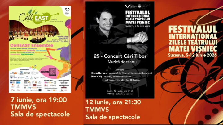Concerte de muzică clasică și muzică de teatru, în cadrul Festivalul Internațional ZTMV 2026