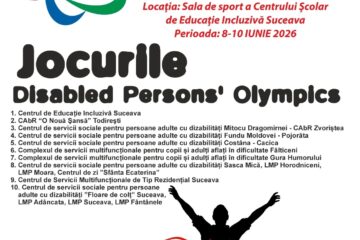 Jocurile „Disabled Persons’ Olympics”, la Centrul Școlar de Educație Incluzivă Suceava