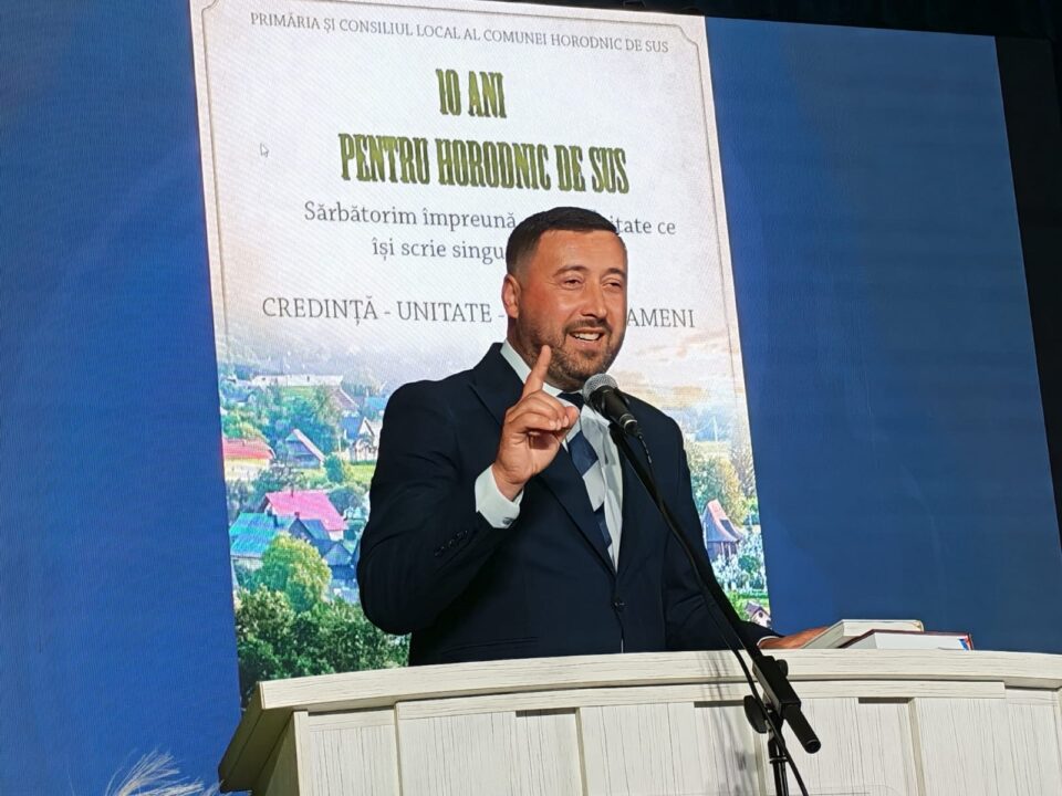 Comunitatea din Horodnic de Sus a marcat un deceniu de administrație sub conducerea primarului Valentin Luța