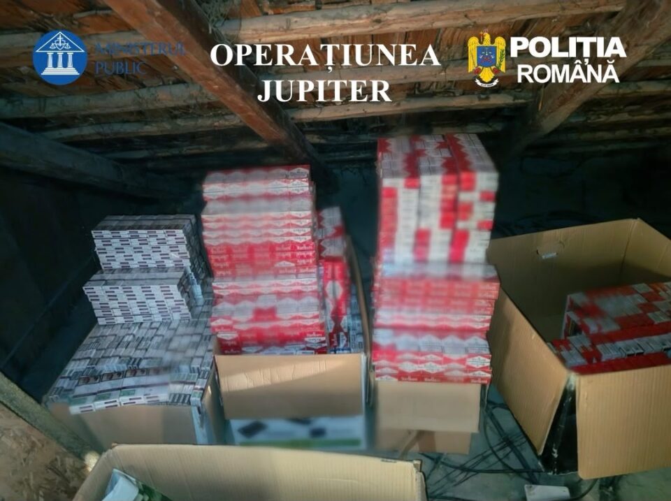 Peste 11.000 de pachete de țigări de contrabandă, descoperite la un sucevean
