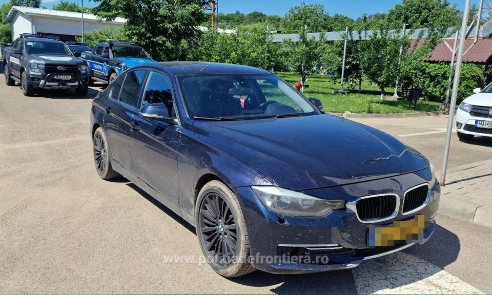 Un autoturism marca BMW, care figura ca furat în Olanda, găsit în PTF Siret
