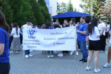 Marșul Absolvenților USV a animat străzile orașului Suceava, în cadrul Festivității de Absolvire a Promoției 2026