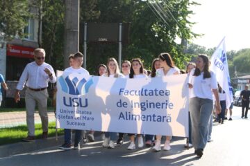 Marșul Absolvenților USV a animat străzile orașului Suceava, în cadrul Festivității de Absolvire a Promoției 2026