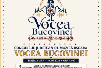 Concursul judeţean de muzică ușoară „Vocea Bucovinei”, duminică, la Auditorium „Joseph Schmidt” Suceava